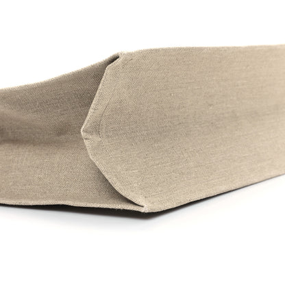 Saint Laurent Linen Calfskin Rive Gauche Tote Greggio Natural 8 of 9