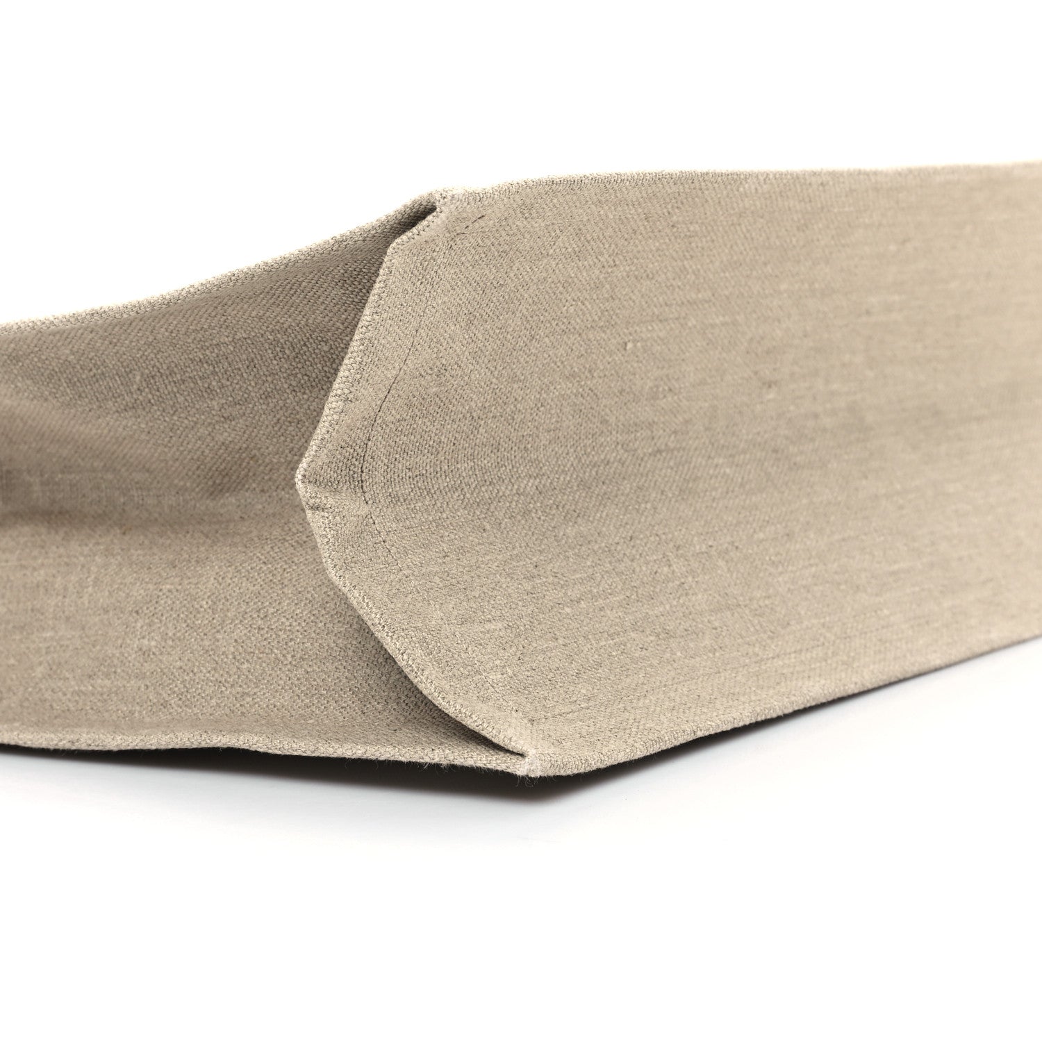 Saint Laurent Linen Calfskin Rive Gauche Tote Greggio Natural 9 of 10