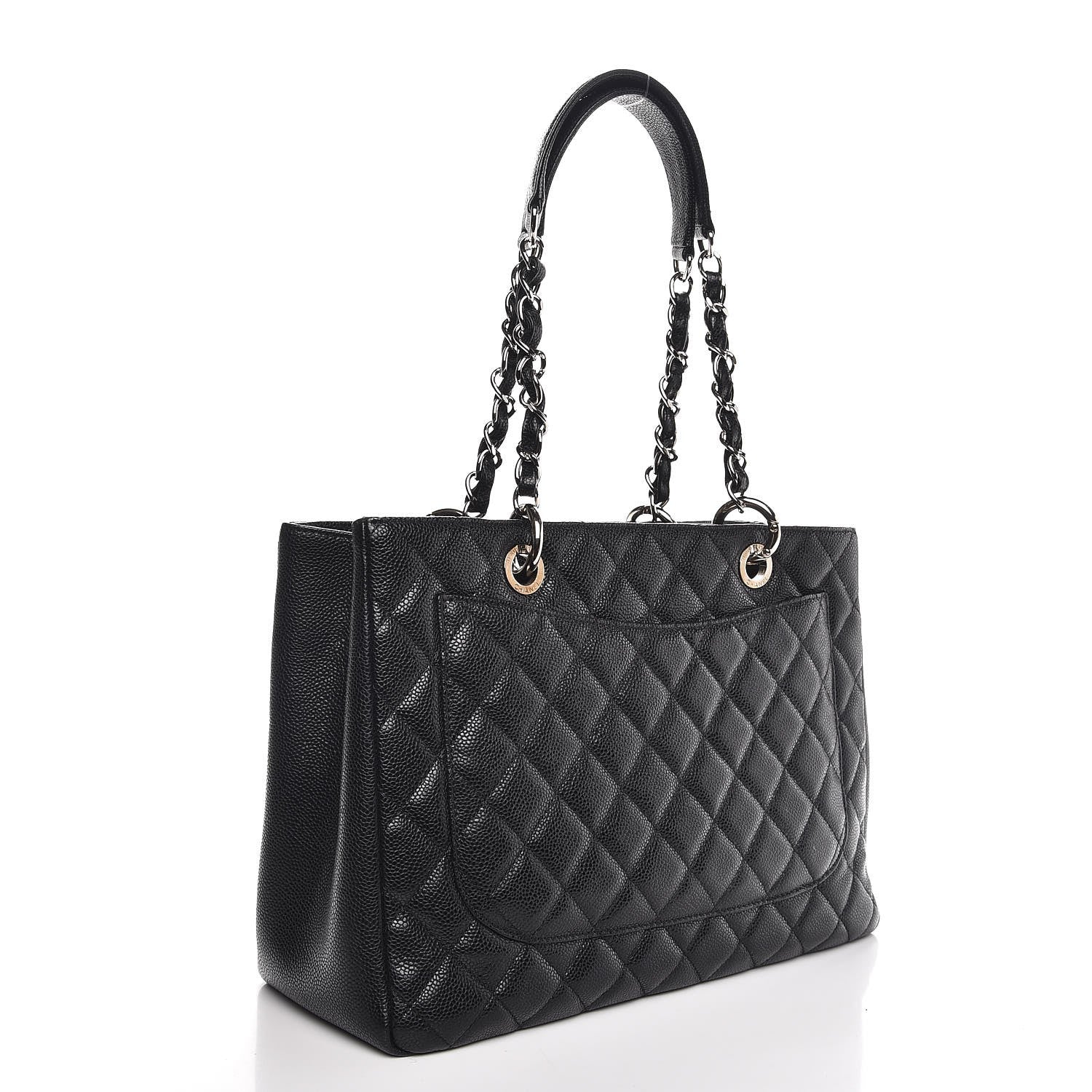 Chanel Caviar Quilted Grand Shopping Tote GST Black 3 of 7