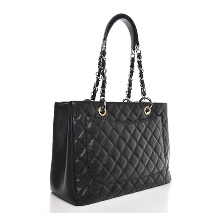 Chanel Caviar Quilted Grand Shopping Tote GST Black 3 of 7