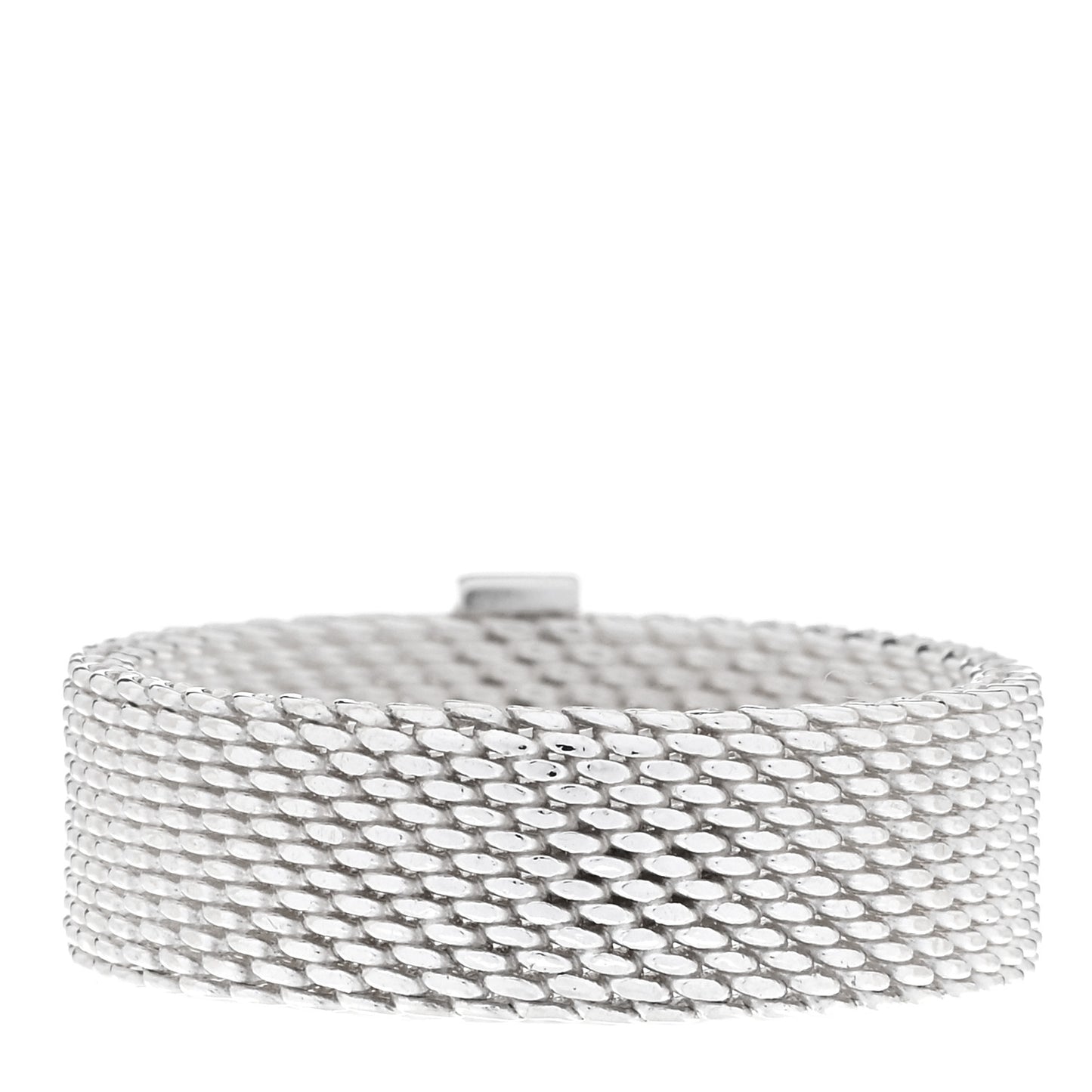 Sterling Silver Diamond Somerset Mesh Ring 55 7.25