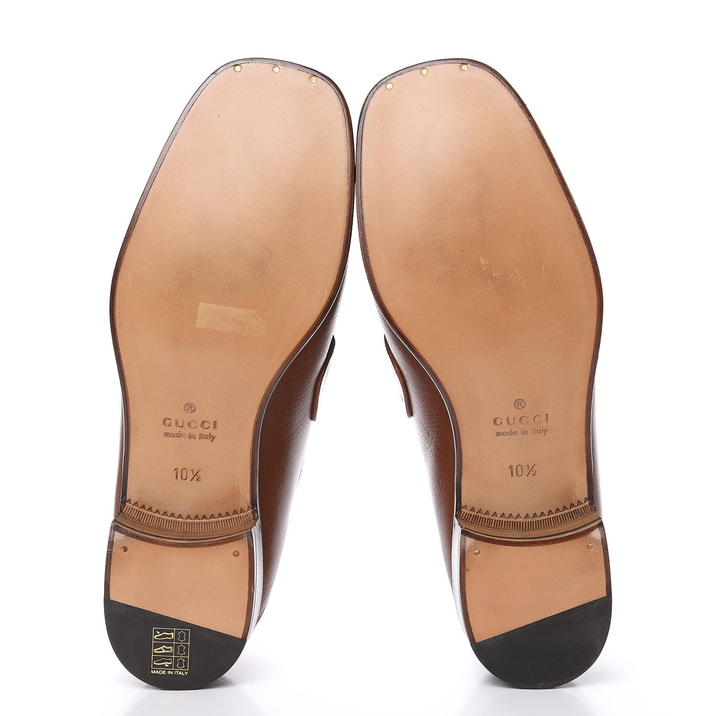 Goatskin Mens Horsebit Loafers 10.5 Cuir