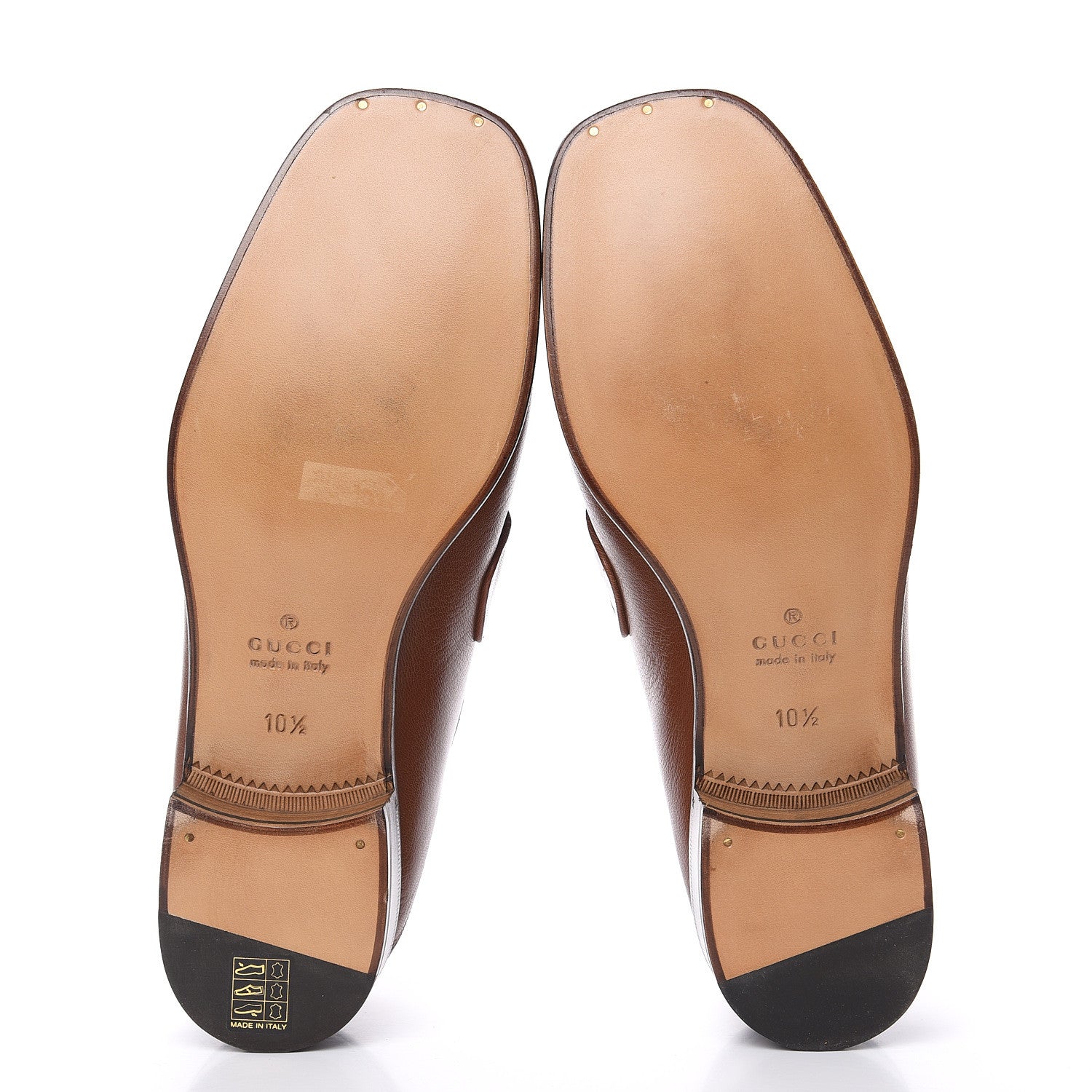 Gucci Goatskin Mens Horsebit Loafers 10.5 Cuir 5 of 9