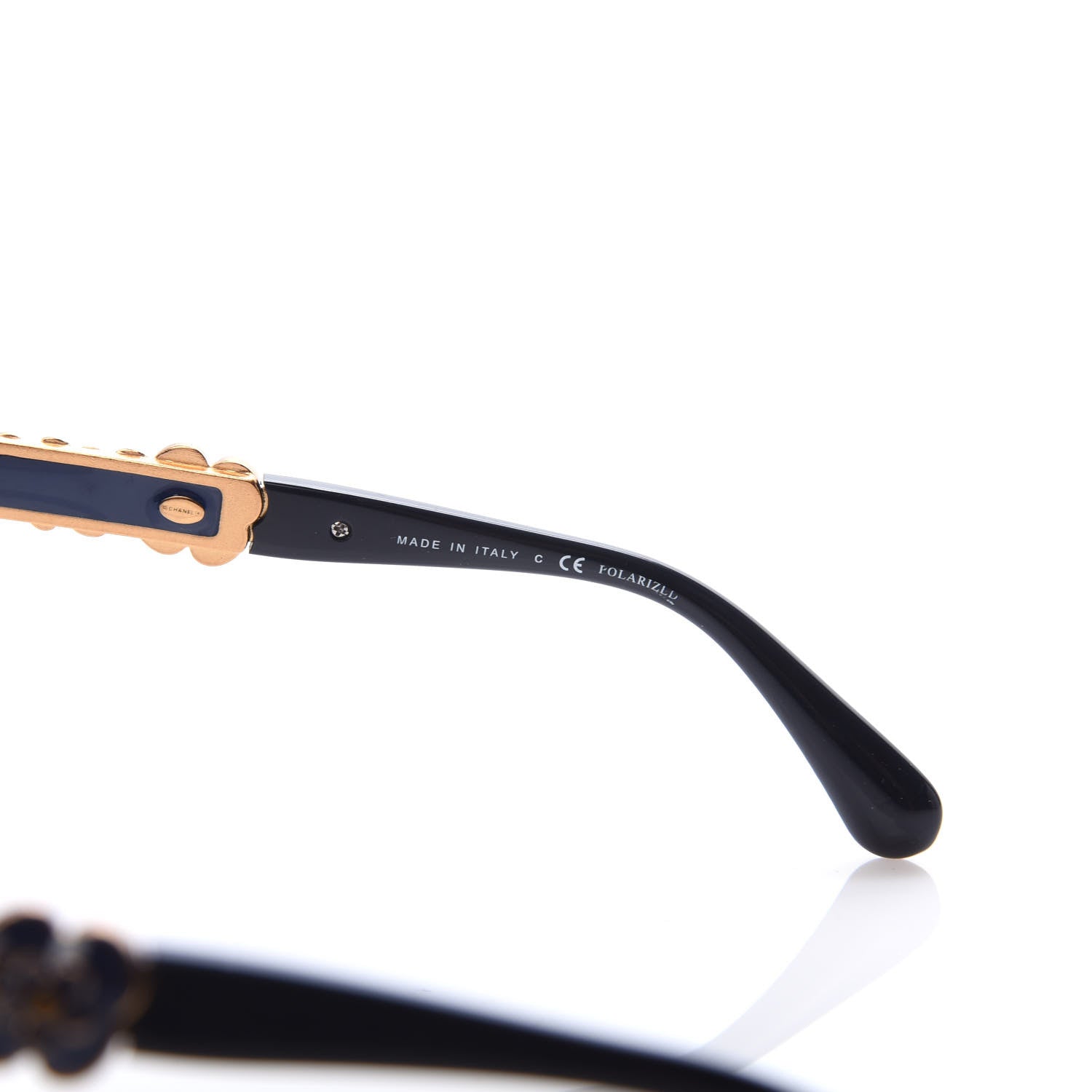 Chanel Acetate Bijou Cat Eye Polarized Sunglasses 5354 Black 6 of 8
