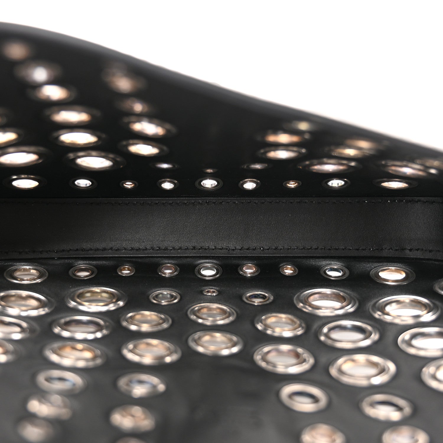 Gucci Calfskin Ha Ha Ha Jackie 1961 Eyelet Hobo Black 5 of 9
