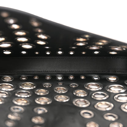 Gucci Calfskin Ha Ha Ha Jackie 1961 Eyelet Hobo Black 5 of 9