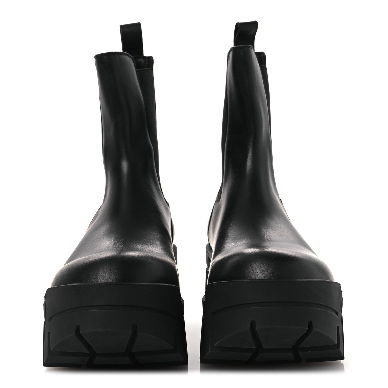 Balenciaga Smooth Calfskin Bulldozer Chelsea Boots 40 Black 3 of 12