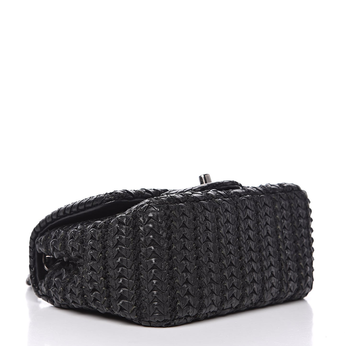 Lambskin Embroidered Mini Flap Black