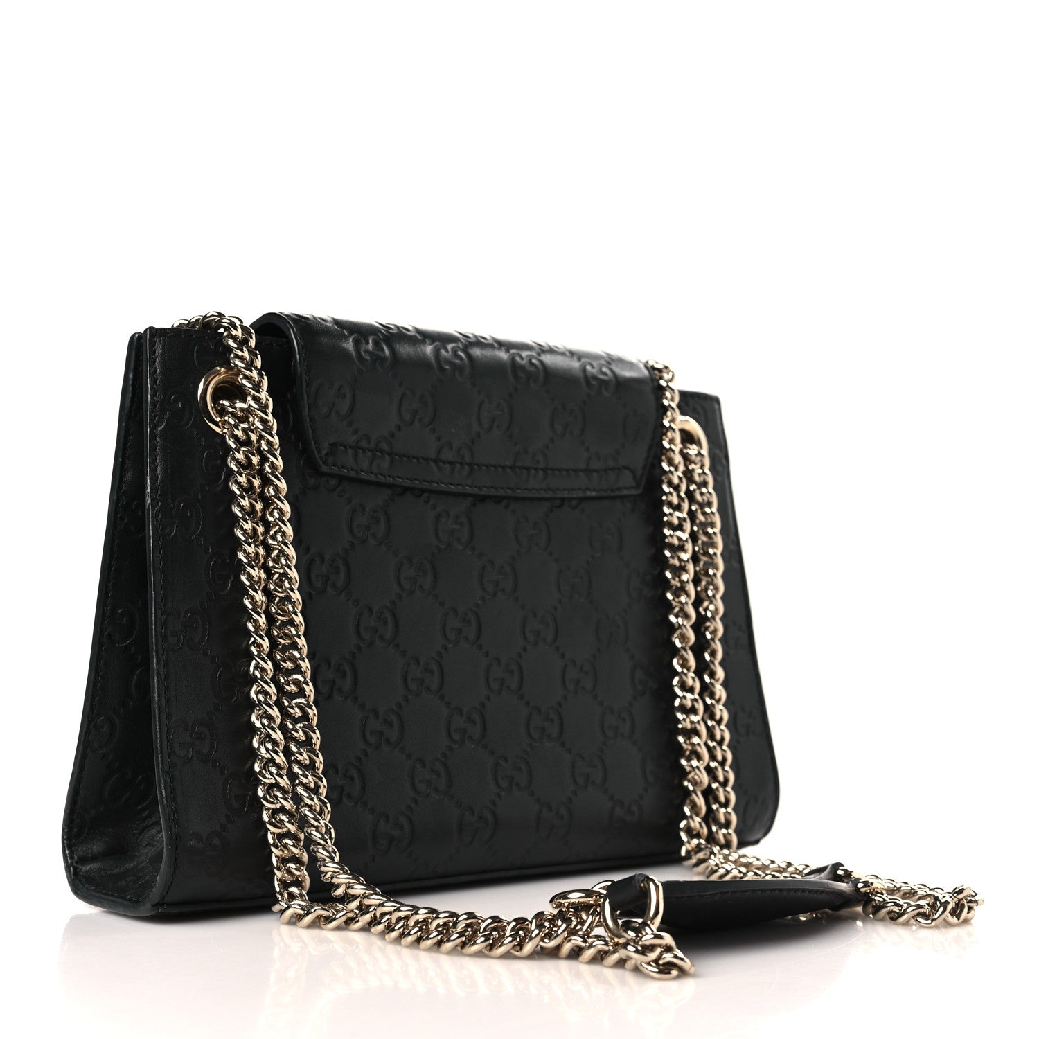Gucci Guccissima Small Emily Shoulder Bag Black 3 of 15