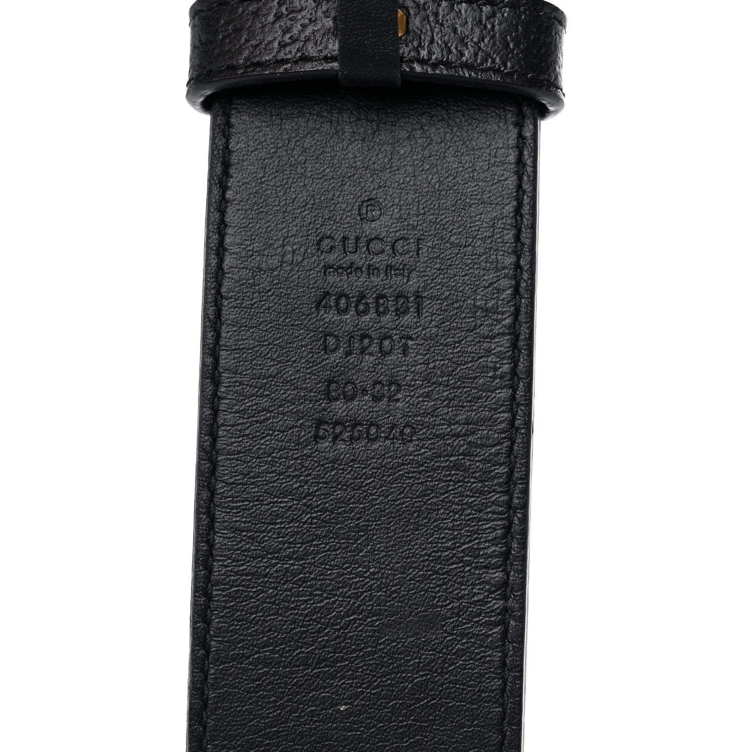 Gucci Textured Calfskin Double G 40mm Belt 80 32 Black 4 of 7