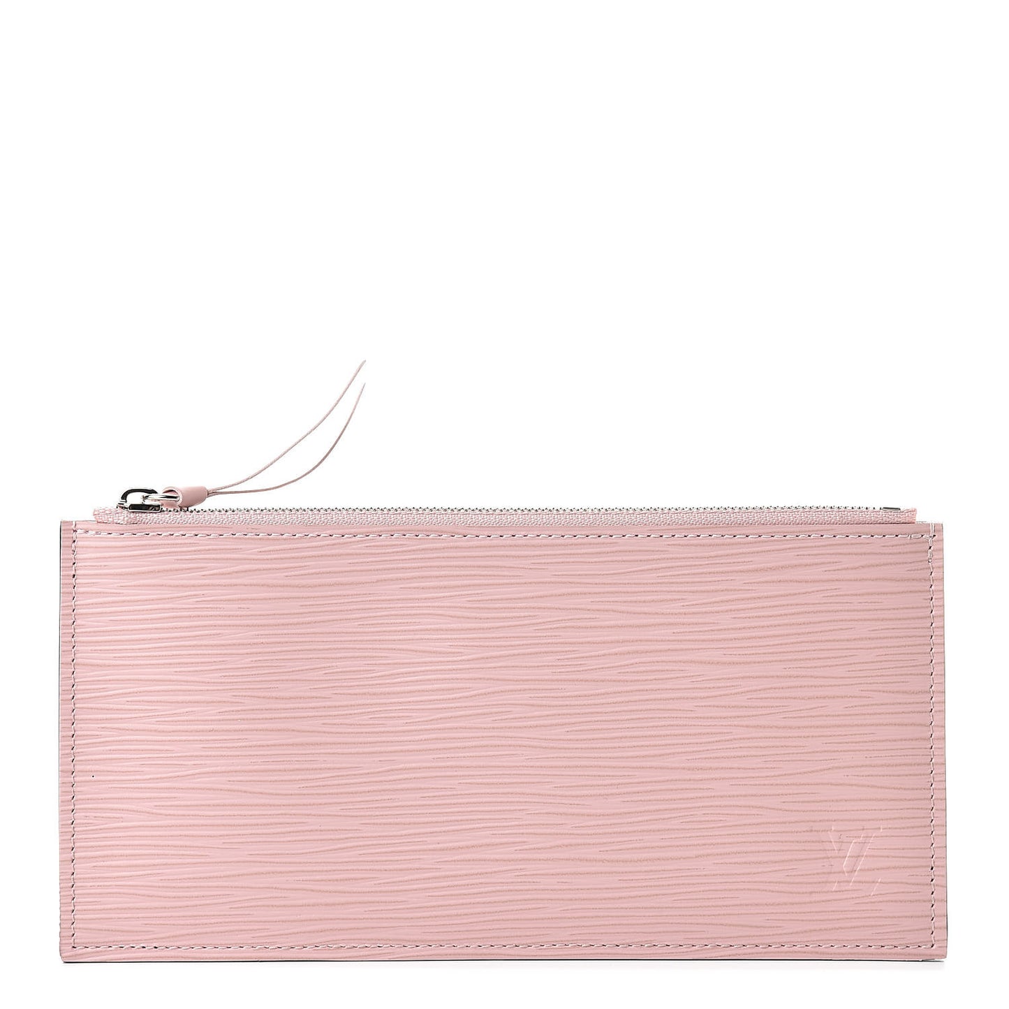 Epi Felicie Chain Wallet Zippered Insert Rose Ballerine