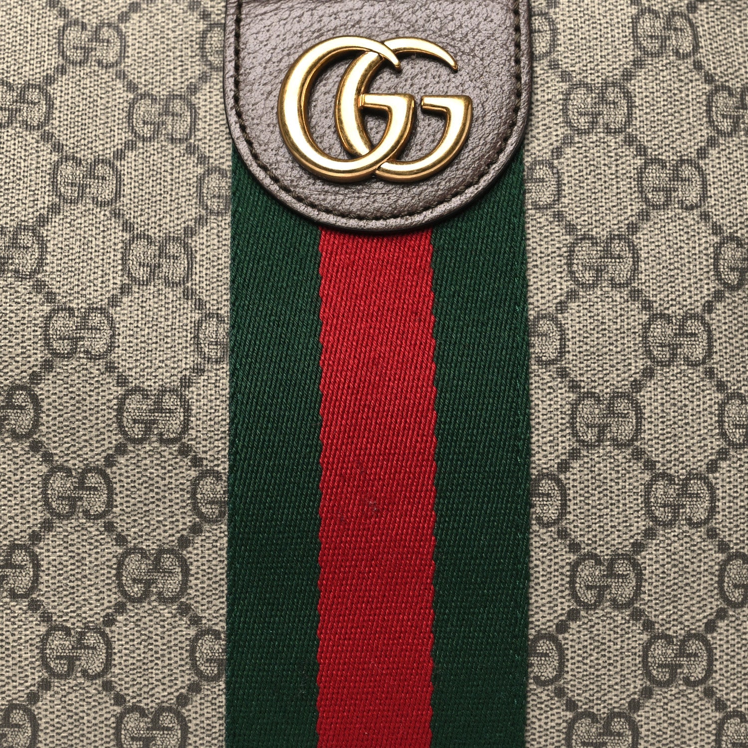 Gucci GG Supreme Monogram Web Small Ophidia Half Moon Hobo Brown 8 of 11