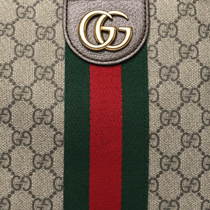 Gucci GG Supreme Monogram Web Small Ophidia Half Moon Hobo Brown 8 of 11
