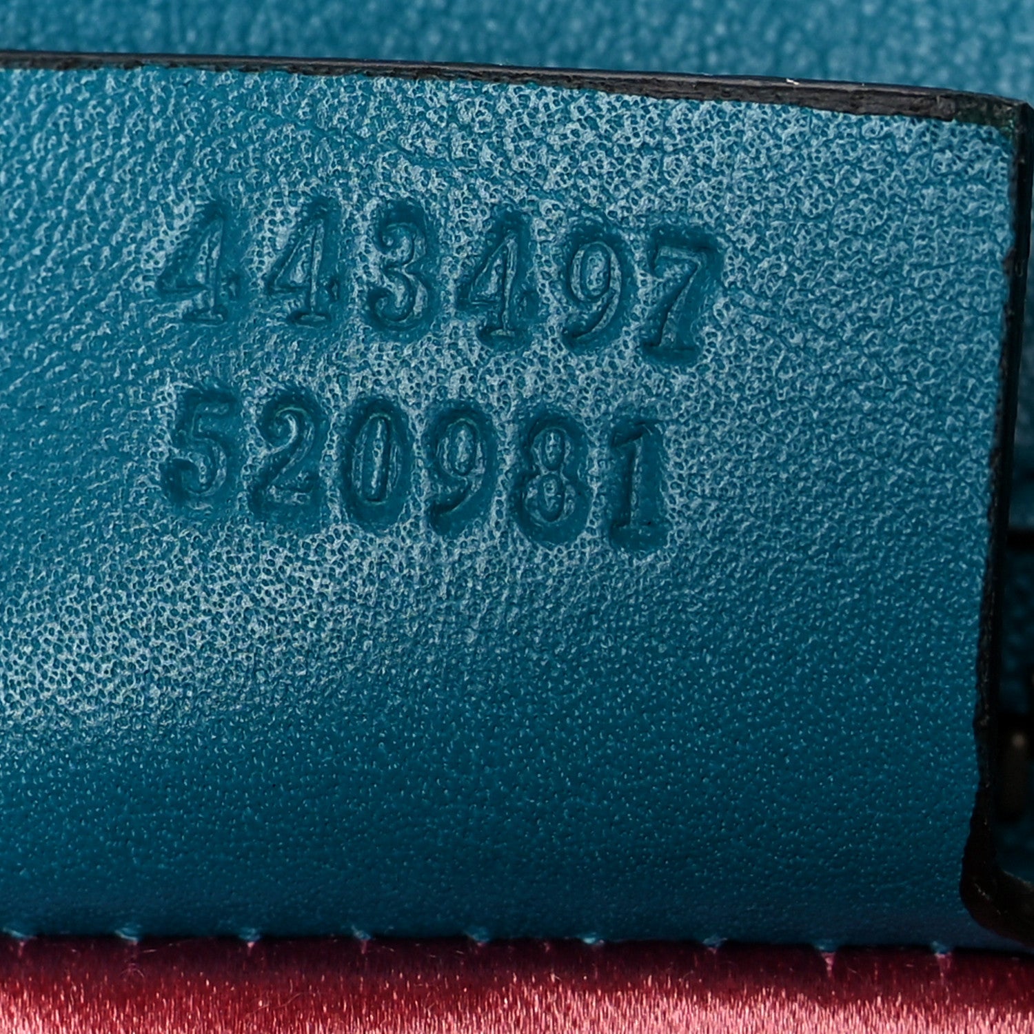 Gucci Velvet Matelasse Small GG Marmont Shoulder Bag Pavone Cyan 7 of 10