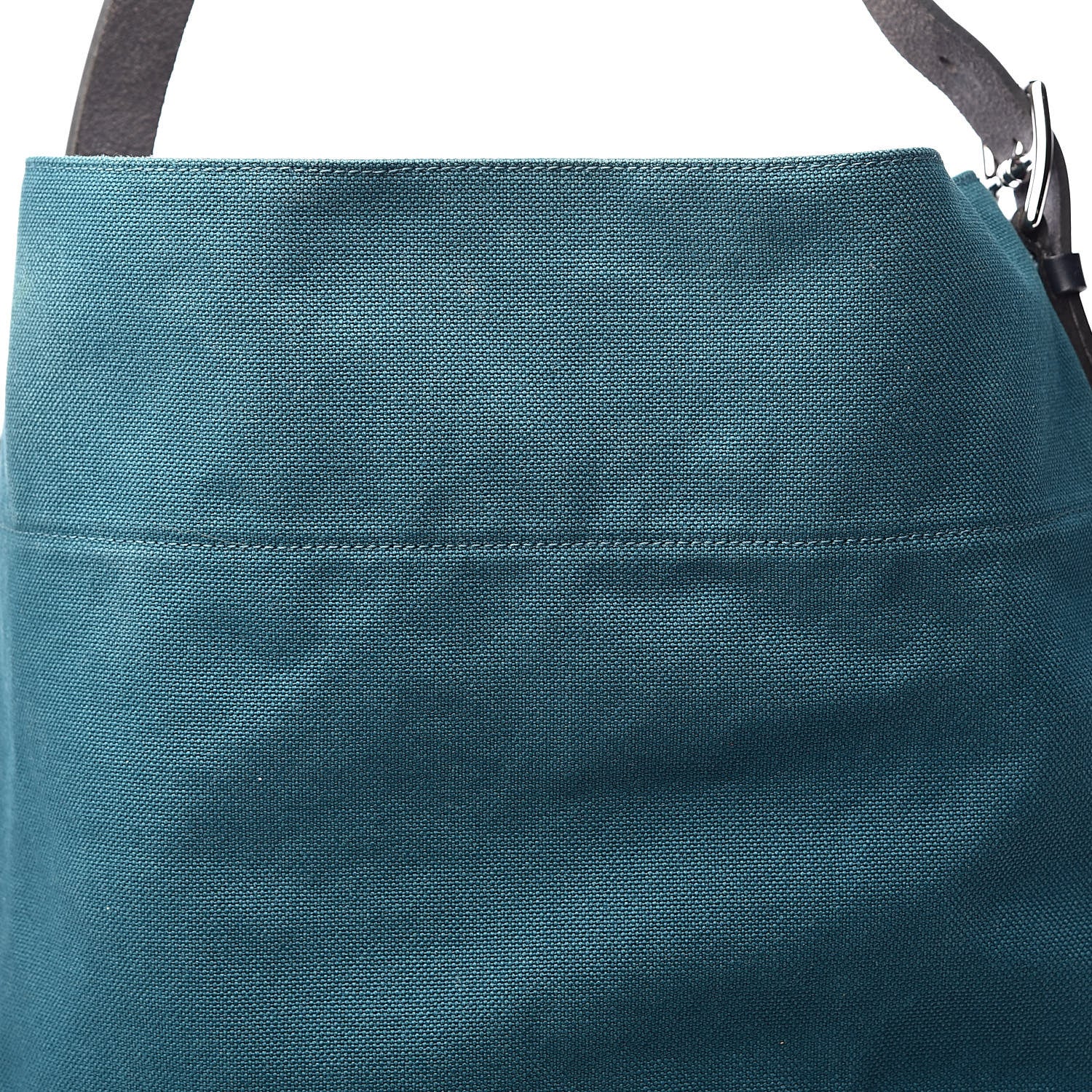 Hermes Canvas Calfskin Etriviere Shopping Tote Colvert Bleu Indigo 9 of 9