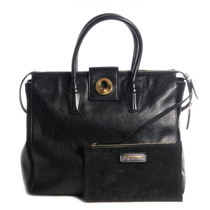 Saint Laurent Calfskin Muse Two Cabas Black 1 of 8