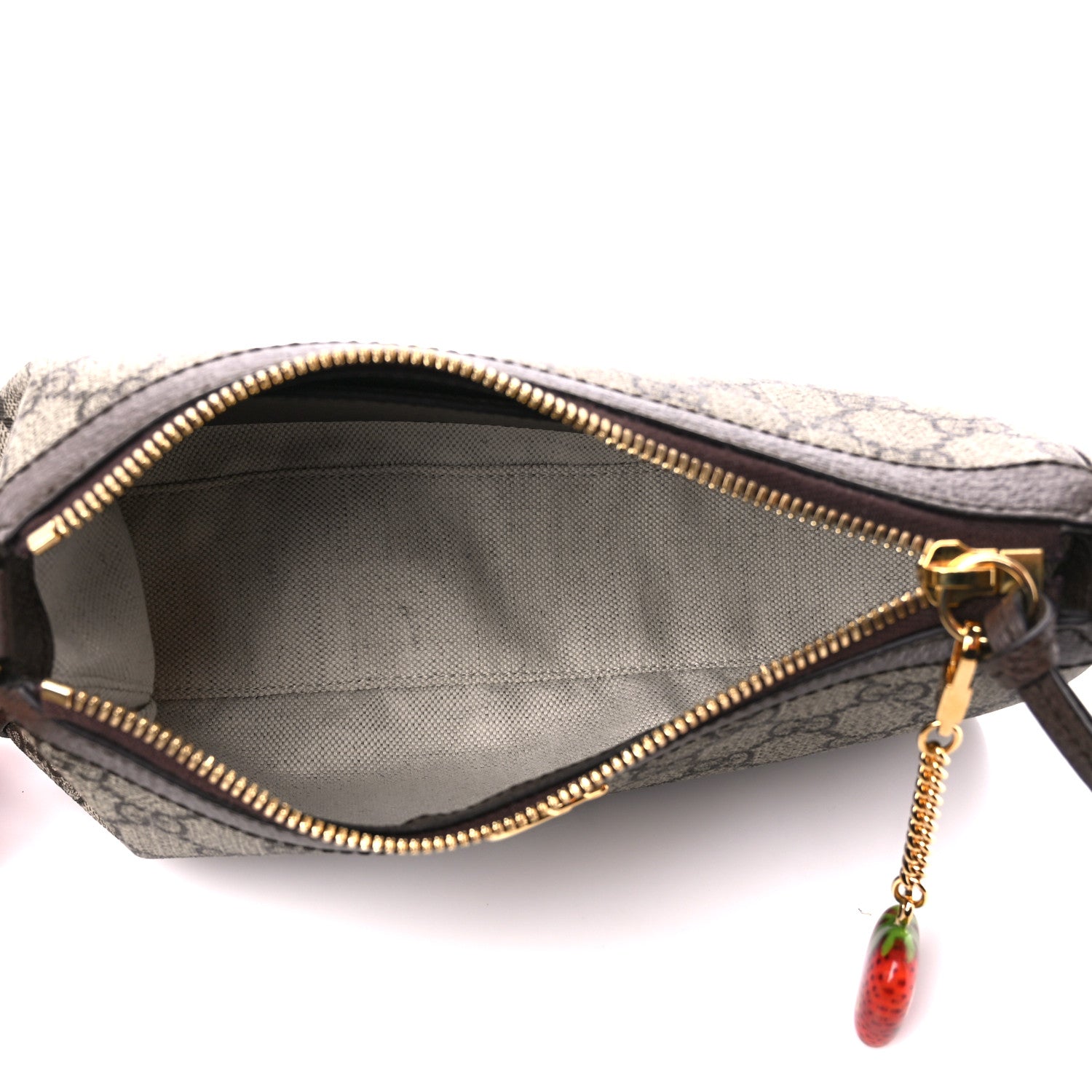 Gucci GG Supreme Monogram Textured Dollar Calfskin Web Small Ophidia GG Handbag Beige Ebony New Acero 5 of 11