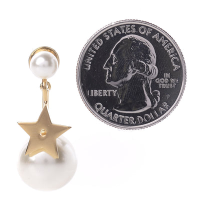 Christian Dior Pearl My ABCDior Tribales Etoile Earring Gold 2 of 5