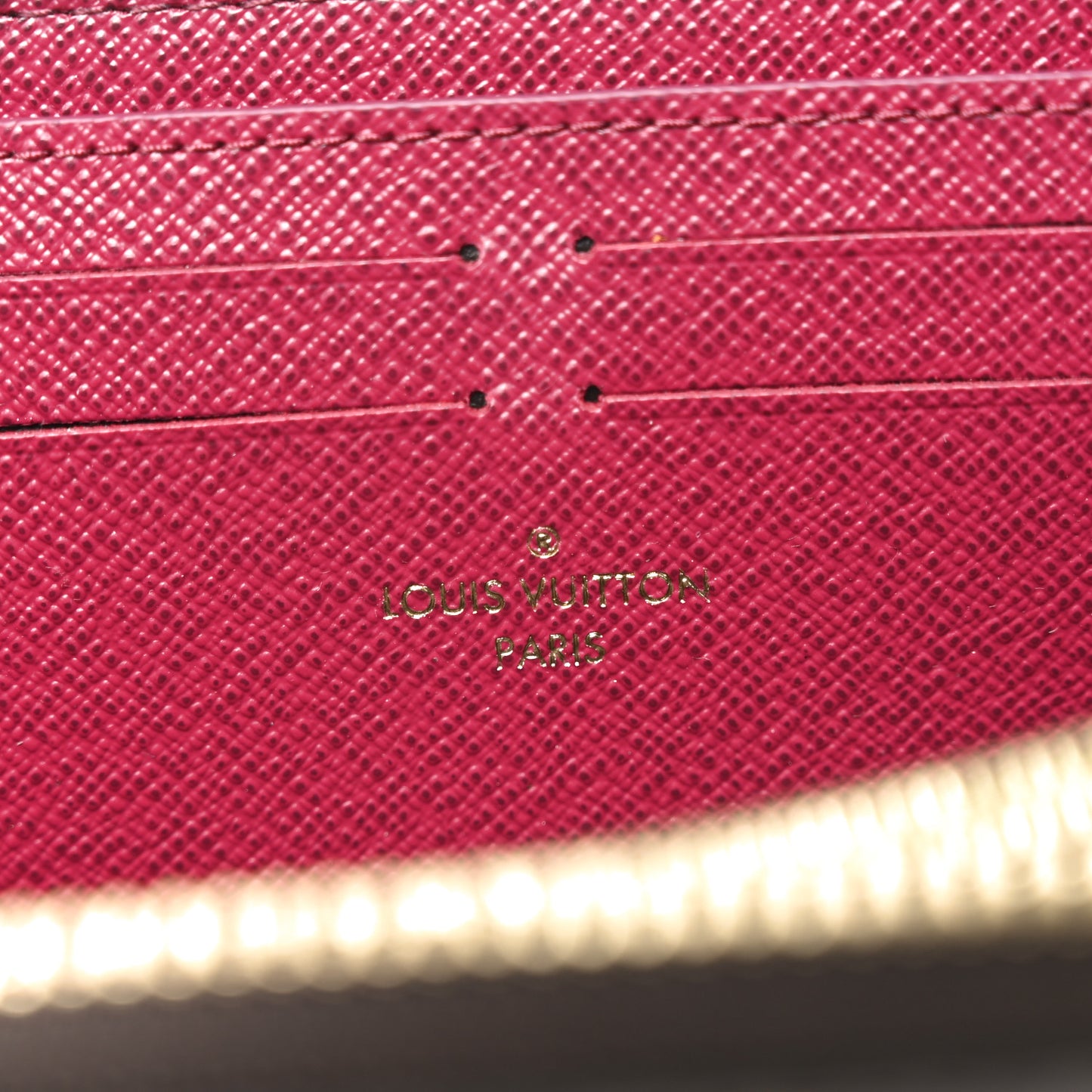 Monogram Clemence Wallet Fuchsia
