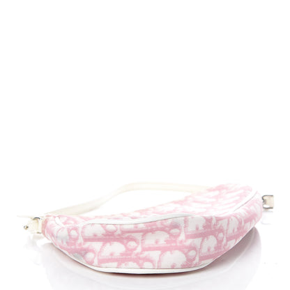 Christian Dior Monogram Mini Saddle Pochette Pink 4 of 17