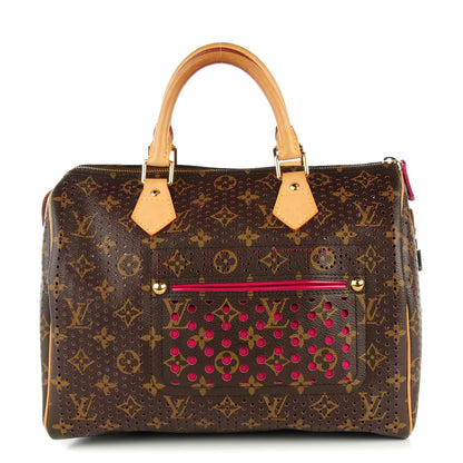 Louis Vuitton Monogram Perforated Speedy 30 Fuchsia 1 of 7