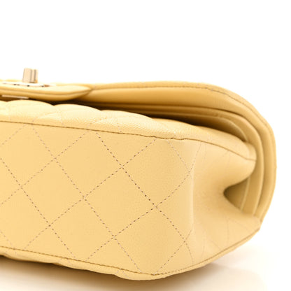Chanel Caviar Quilted Small Double Flap Yellow 10 of 10