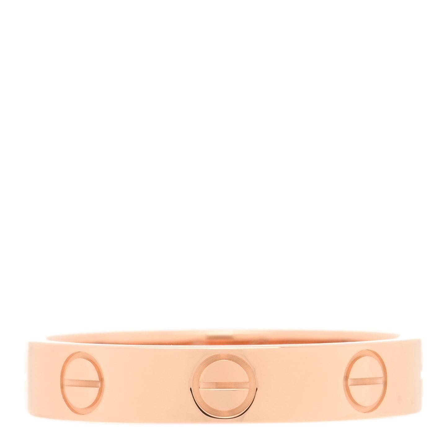18K Pink Gold 3.5mm LOVE Wedding Band Ring 51 5.75