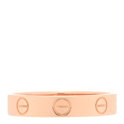 Cartier 18K Pink Gold 3.5mm LOVE Wedding Band Ring 51 5.75 1 of 4