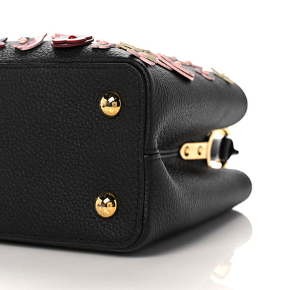 Louis Vuitton Taurillon Blooming Capucines PM Black 9 of 9