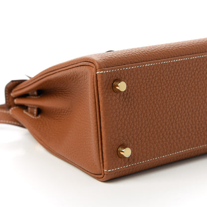 Hermes Togo Kelly Retourne 25 Gold 6 of 11