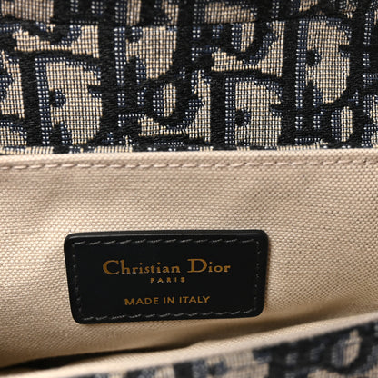 Christian Dior Oblique Mini Saddle Bag Blue 5 of 9