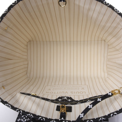 Louis Vuitton Monogram Giant Jungle Neverfull MM Ivory 5 of 9