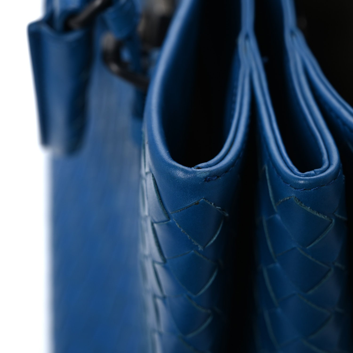 Bottega Veneta Light Calf Intrecciato Small Roma Signal Blue 19 of 22