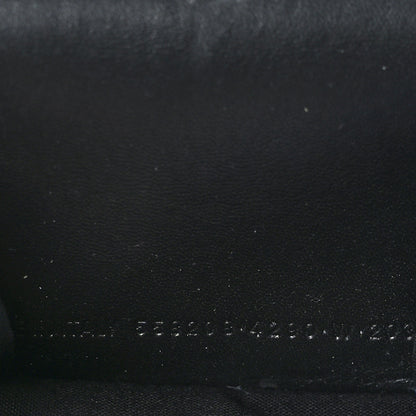 Balenciaga Signature Grained Calfskin Logo Mini Ville Wallet Blue 7 of 8