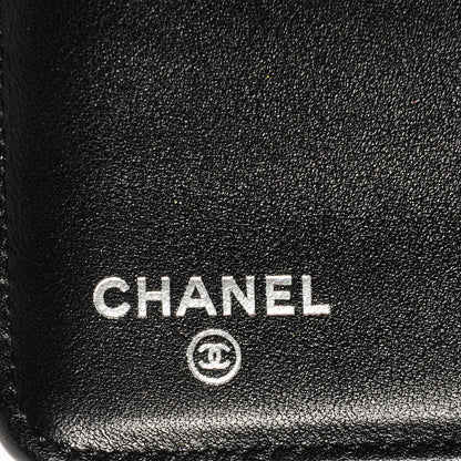 Chanel Patent CC Yen Wallet Black White 6 of 8