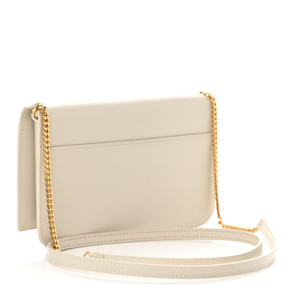 Saint Laurent Smooth Calfskin Monogram Phone Holder Crossbody Crema Soft 3 of 14