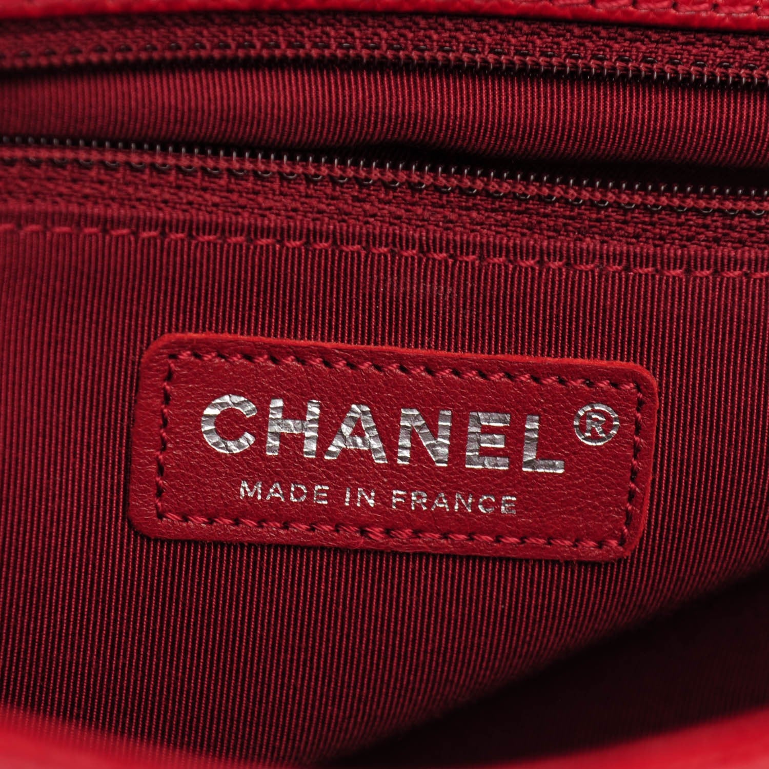 Chanel Caviar Quilted New Medium Boy Flap Dark Red 7 of 8