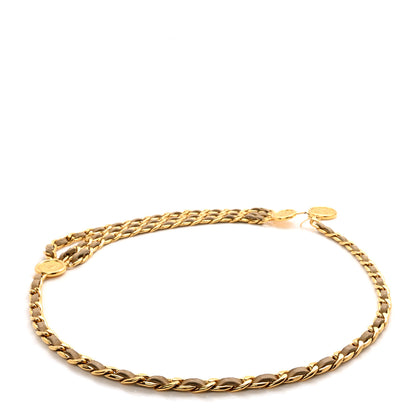 Chanel Metal Medallion CC Triple Chain Belt Gold 2 of 3