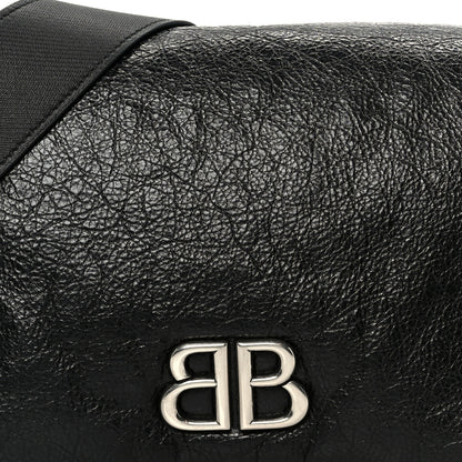 Balenciaga Arena Calfskin Small Monaco Flap Bag Black 8 of 10