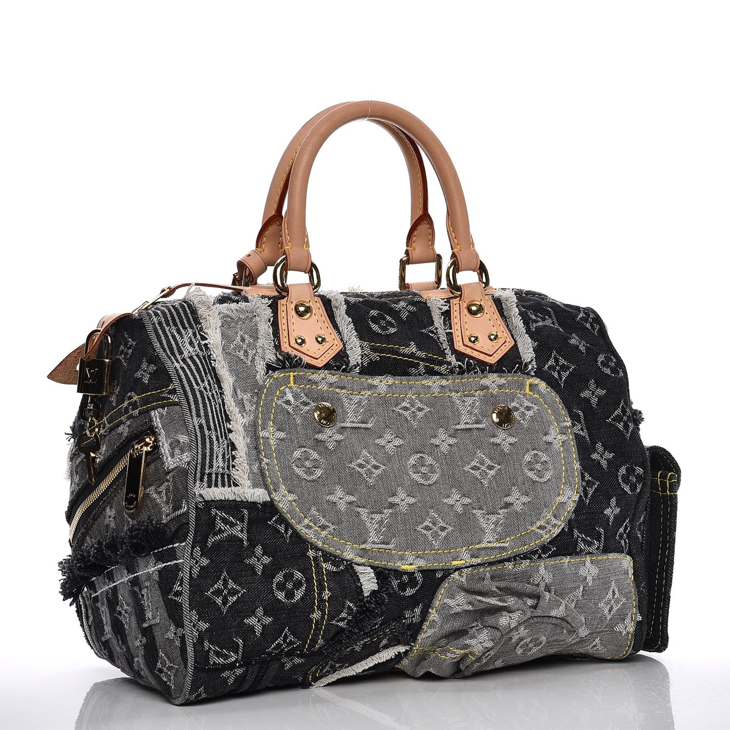 Denim Patchwork Speedy 30 Grey