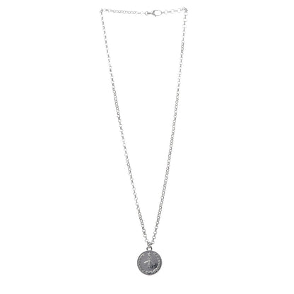 Gucci Sterling Silver Reversible Bee Coin Medallion Pendant Necklace 3 of 7
