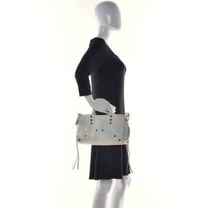 Balenciaga Veau Soyeux Perforated Blackout Hardware S City White 3 of 29