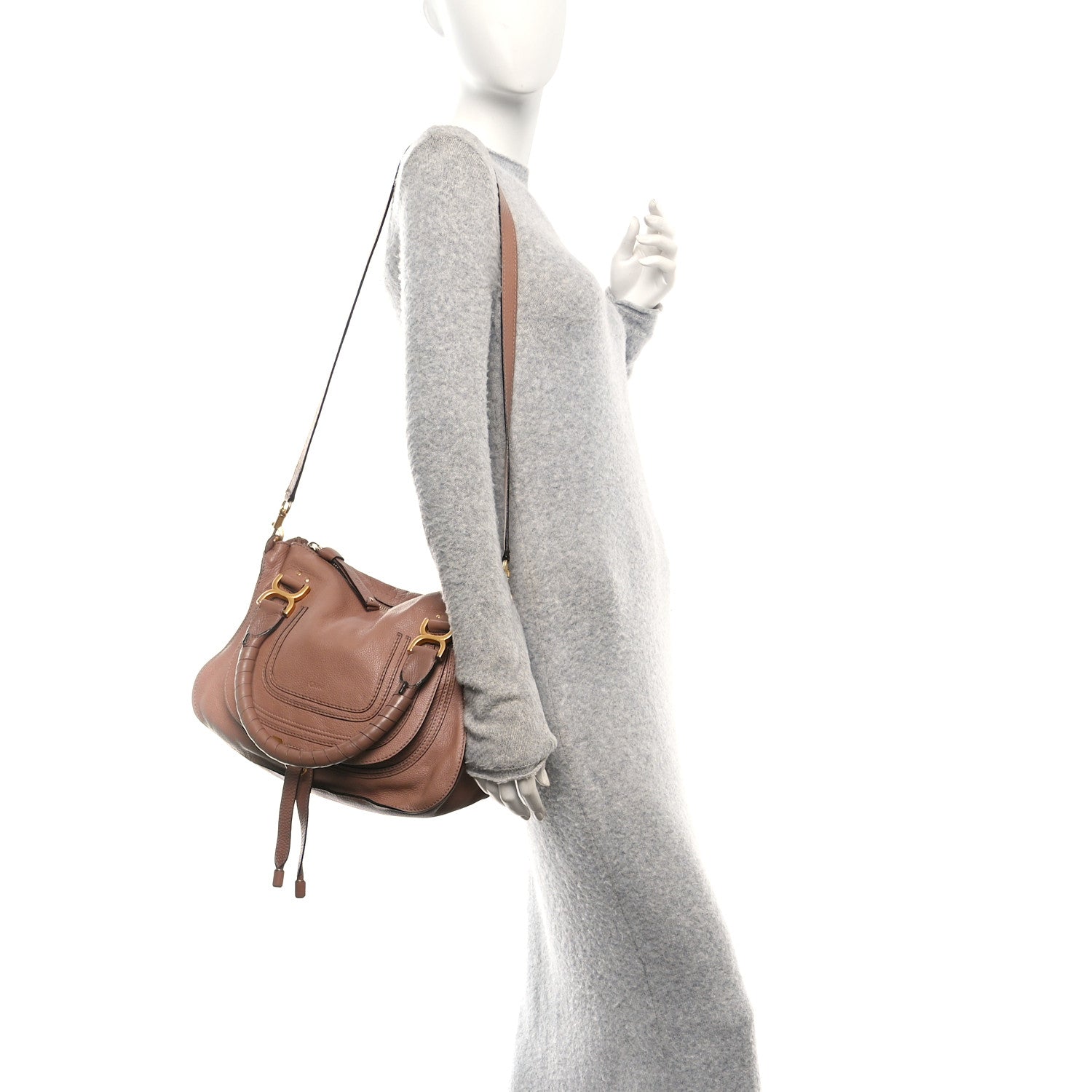 Chloe Calfskin Medium Marcie Satchel  Anemone Pink 2 of 9