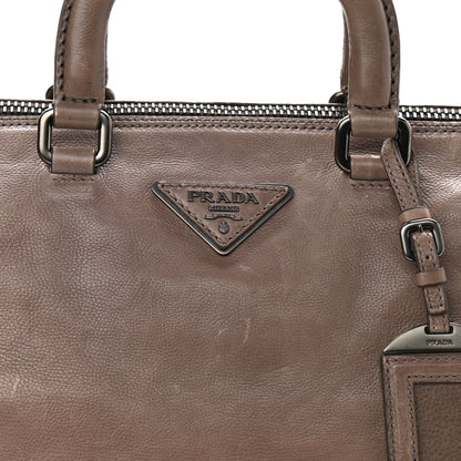 Prada Soft Calf Satchel Bambu 11 of 12