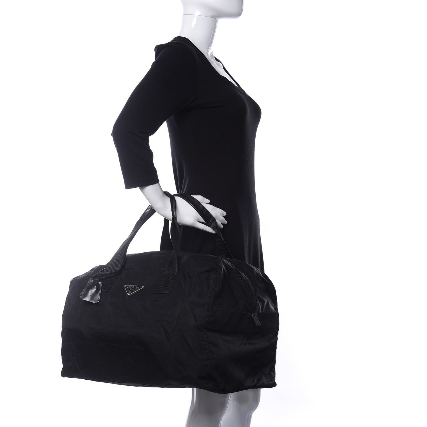 Tessuto Nylon Duffel Bag Black