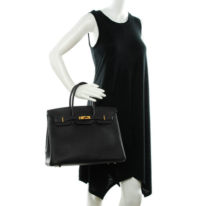 Hermes Taurillon Clemence Birkin 35 Graphite 2 of 21