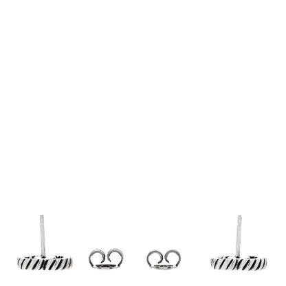 Gucci Sterling Silver Torchon Double G Earrings 3 of 6