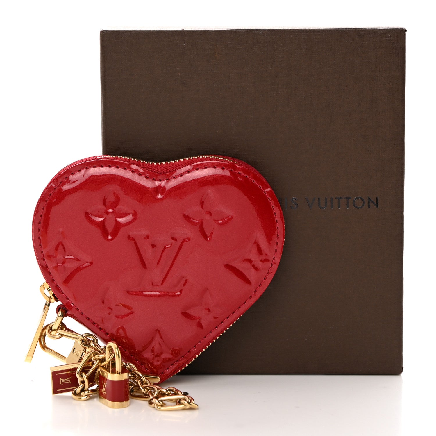 Louis Vuitton Vernis Coeur Heart Coin Purse Pomme D'Amour 7 of 7