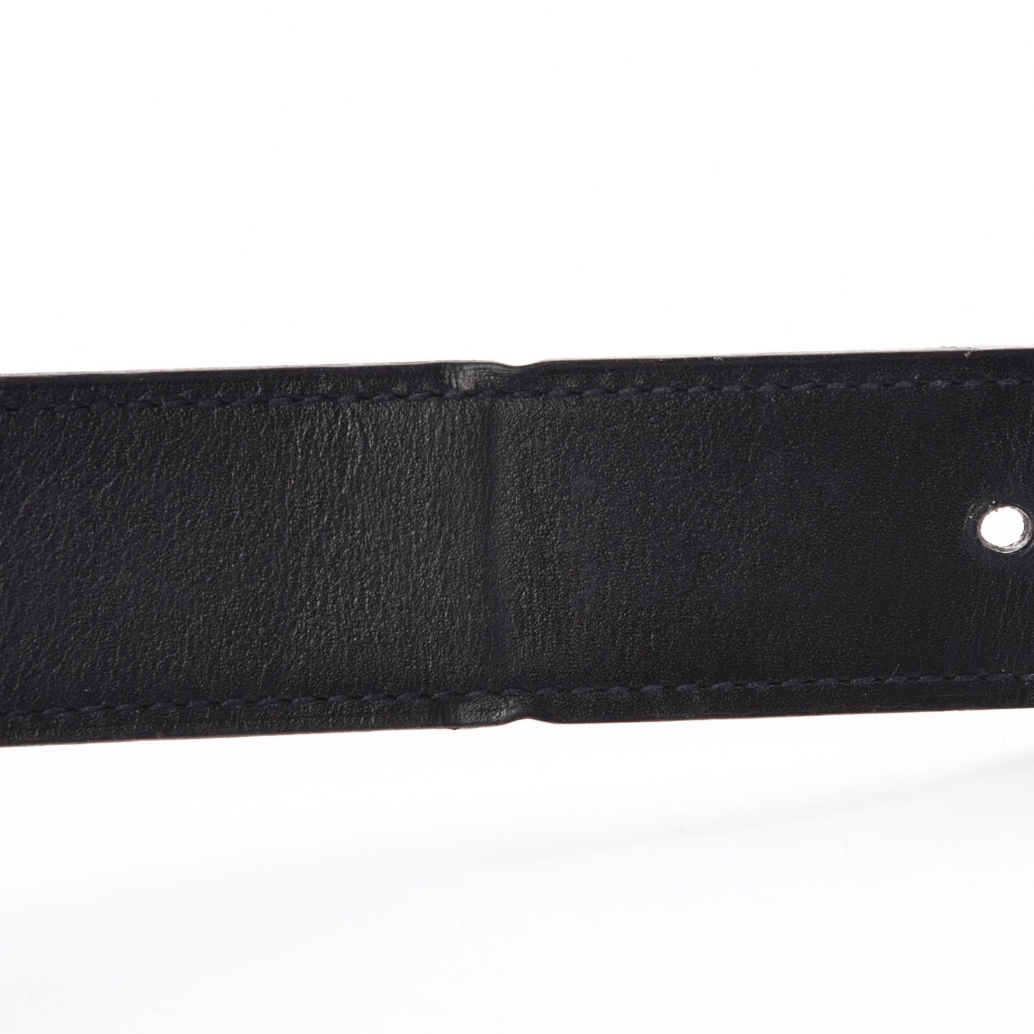 Hermes Box Togo 32mm H Belt 80 Black Orange 9 of 9