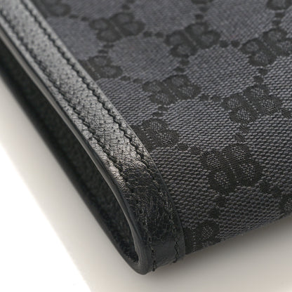 Gucci X BALENCIAGA BB Supreme Monogram Web Ophidia Laptop Pouch Black 7 of 8